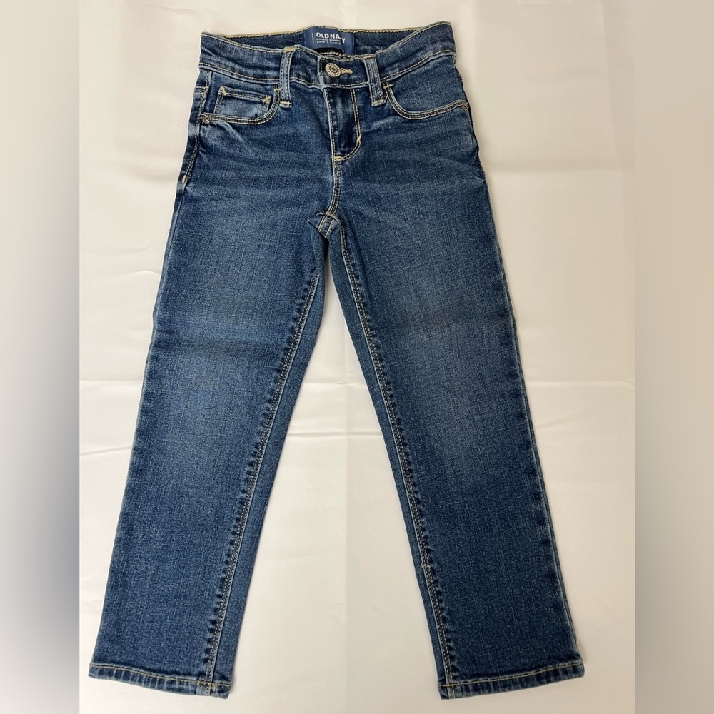 Old Navy Boys Karate Skinny Jeans Size 4T Adjustable Waist